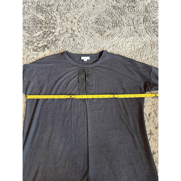 J. Jill Gray Metallic Tunic Top Sz. Small - Picture 5 of 10